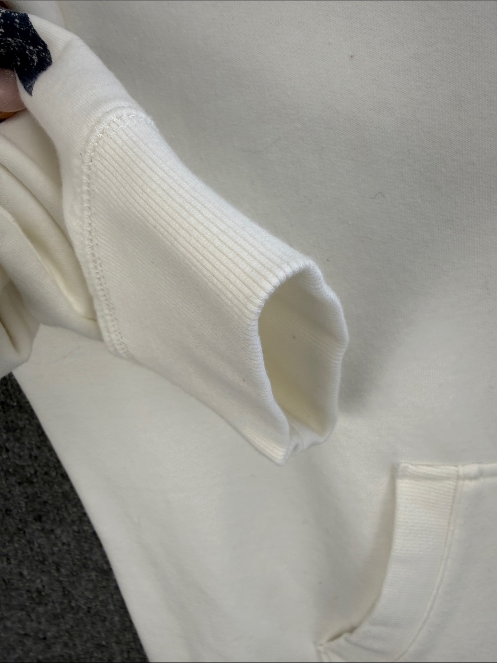 Eddie Bauer White USA Zip Hoodie with Red & Navy Star Accents Women’s Large - Picture 6 of 11